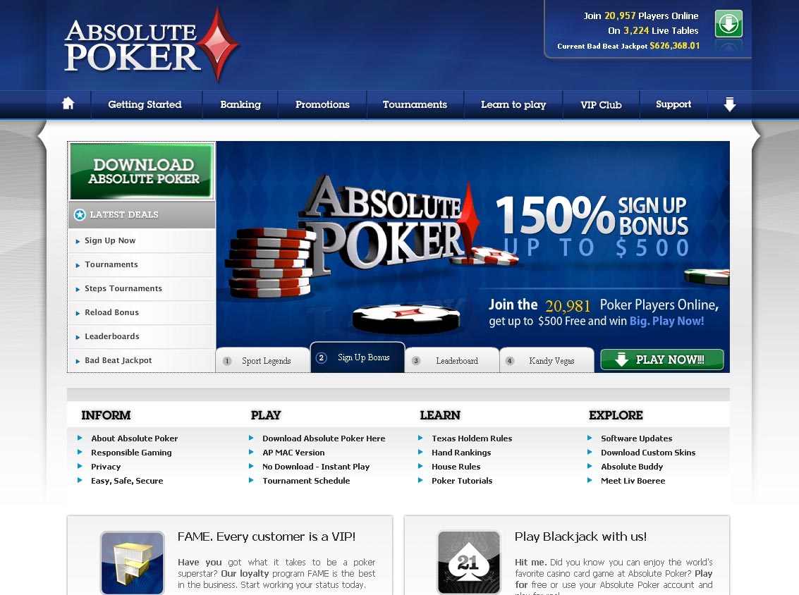 Absolute poker live chat