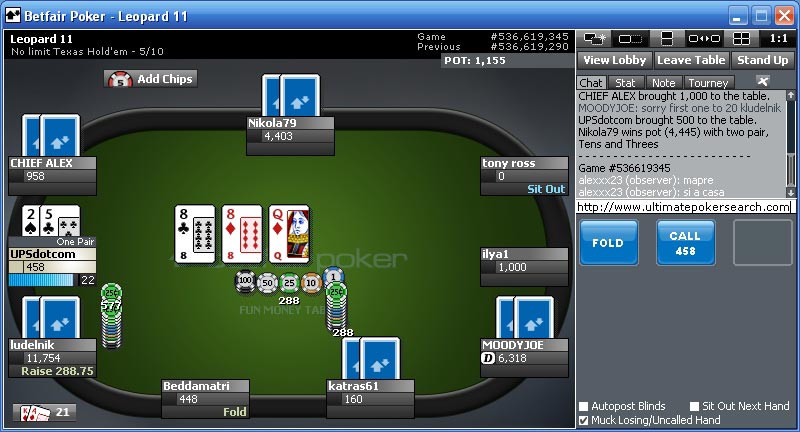 Betfair new holdem
